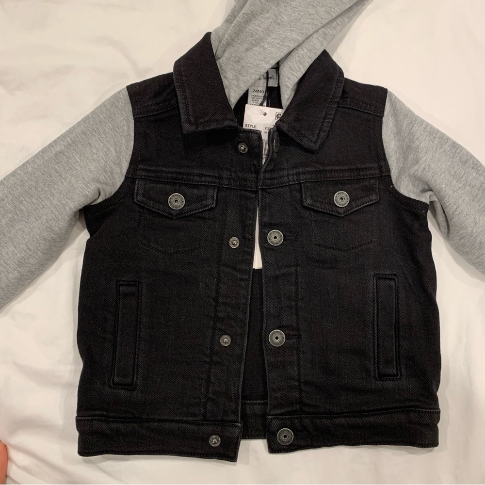 NWT Miles the Label Denim & fleece Jacket - 24 Months